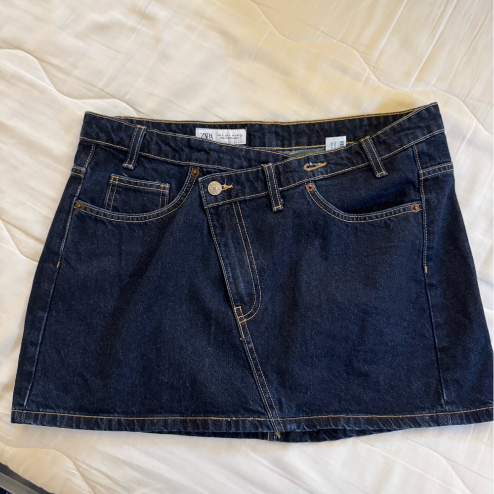 Zara Blue Mini Skirt Casual Night Out